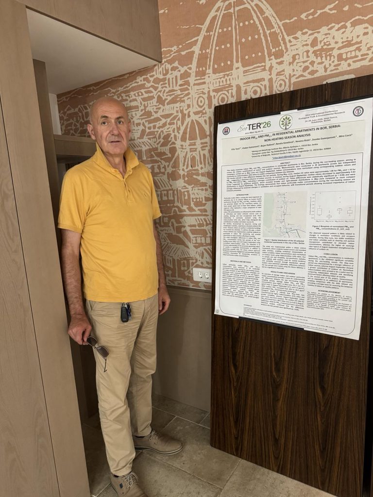 Učešće članova projektnog tima projekta „Joint Research on Air Quality in Our Apartments“ na konferenciji EcoTer2026